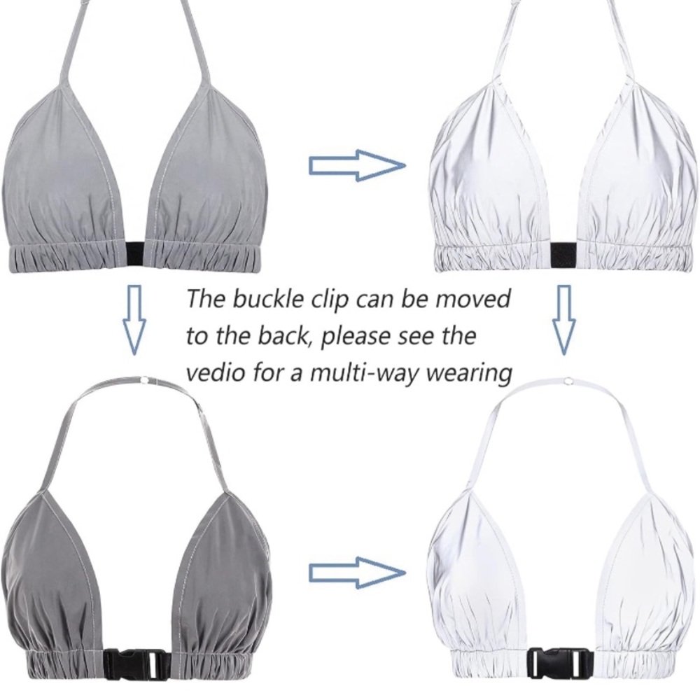 Reflective Rave Bra Top - Picture 12 of 12